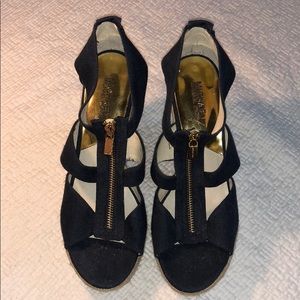 Michael Kors zipper wedges